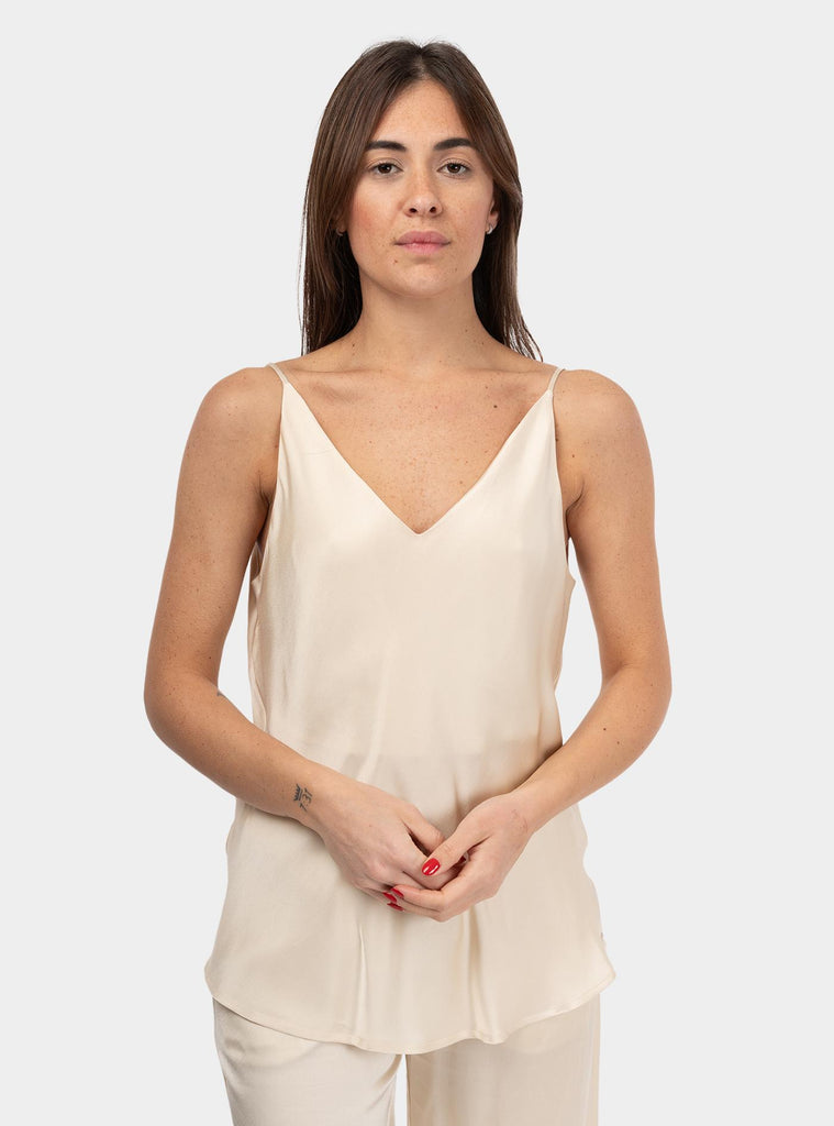 Top in viscosa Latte DT9101-2 LATTE OTTO D'AME 