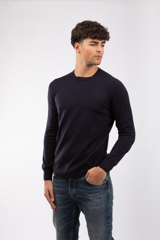 Maglia Girocollo Navy 57129/14820 598 GRAN SASSO 