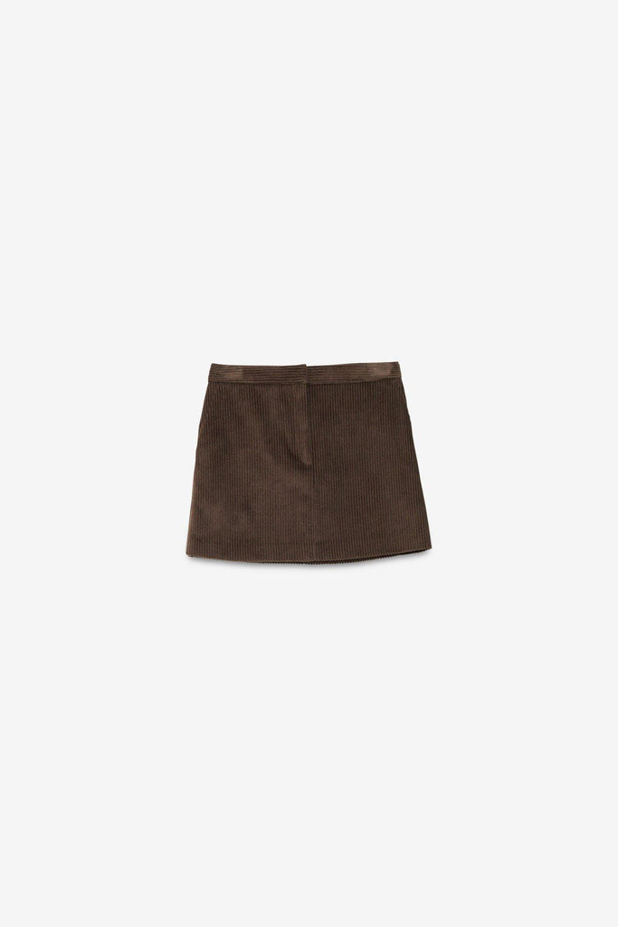 Gonna in velluto Brown DN6230 BROWN OTTO D'AME 