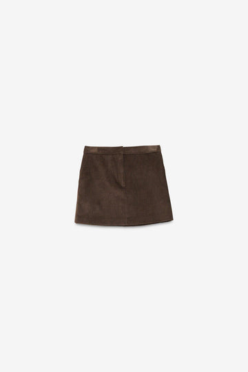 Gonna in velluto Brown DN6230 BROWN OTTO D'AME 