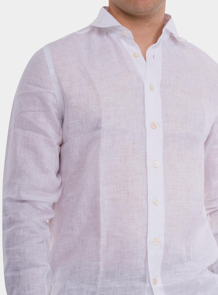 Camicia uomo in puro lino 61121/50001 001 GRAN SASSO 