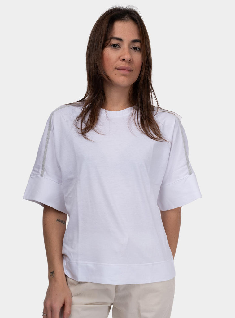 Maglia donna over bianco 60217/80566 001 GRAN SASSO 