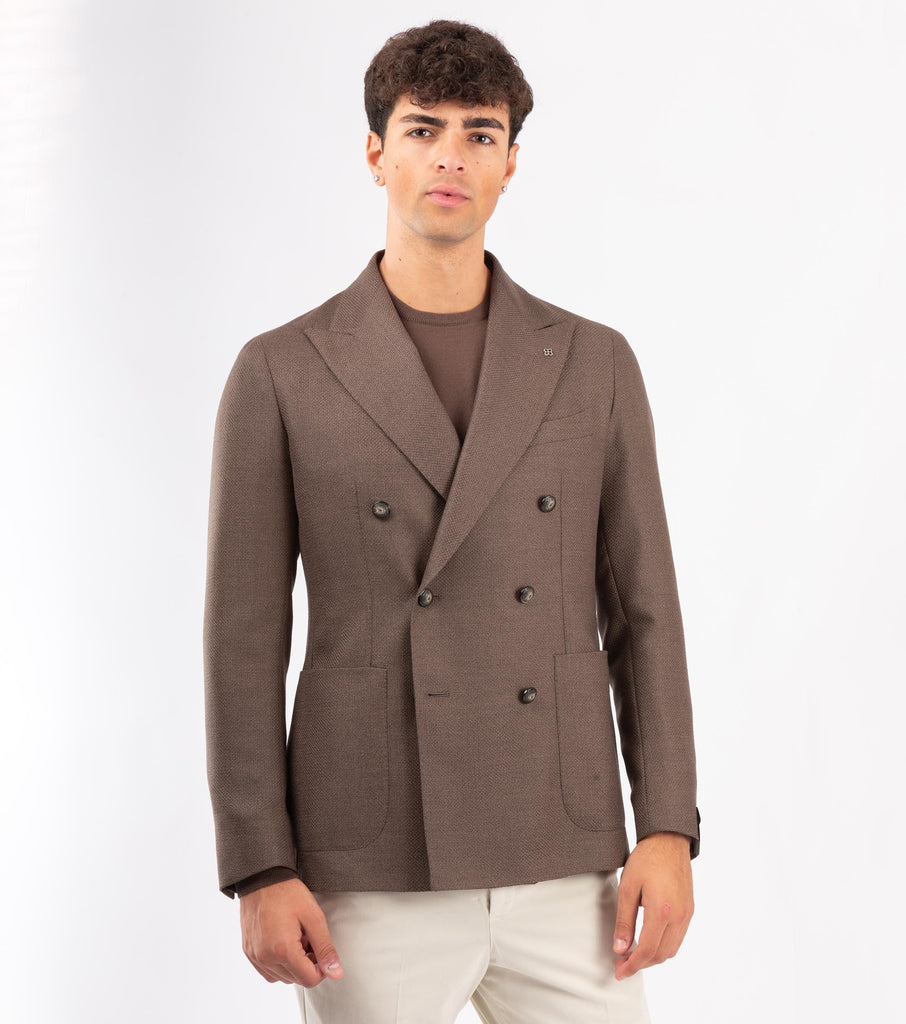 Blazer Doppiopetto Marrone 1SMC20K 120028 480 TAGLIATORE 
