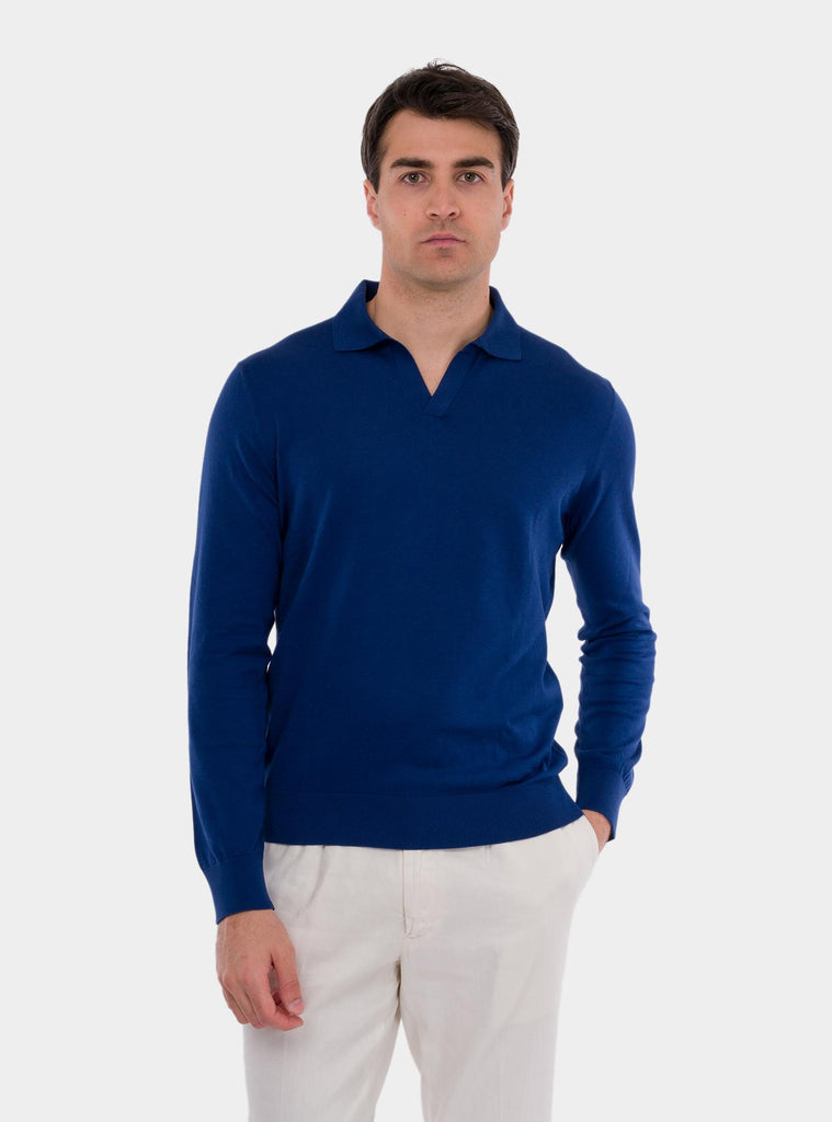 Polo uomo classica blu 43189/29401 580 GRAN SASSO 