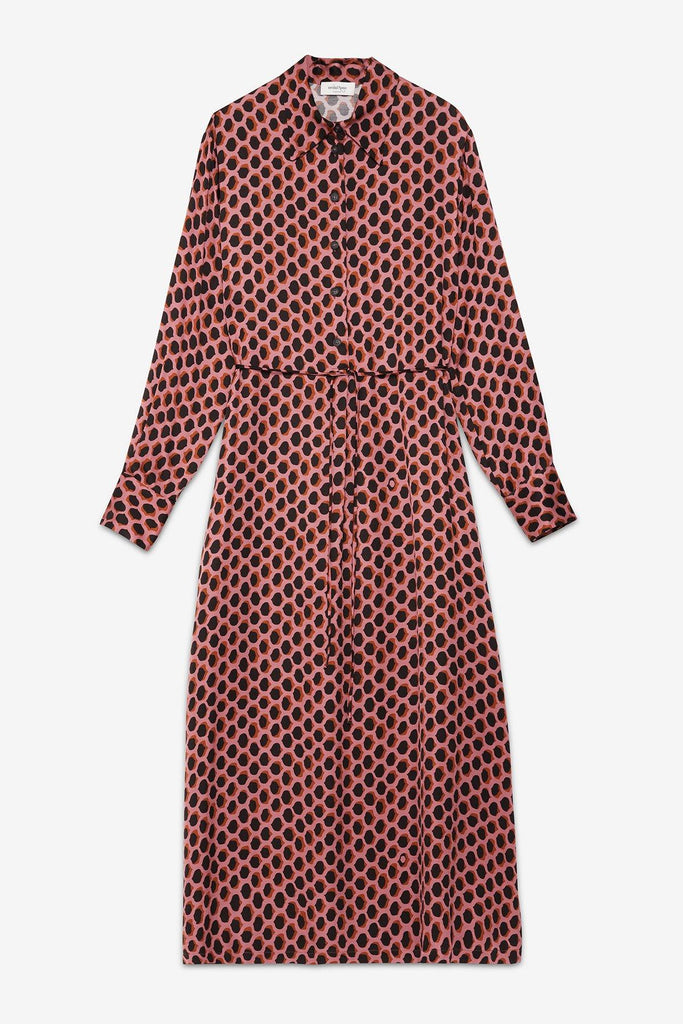 Abito lungo con scollo polo Mouve Wood DA5295 MOUVE WOOD OTTO D'AME 