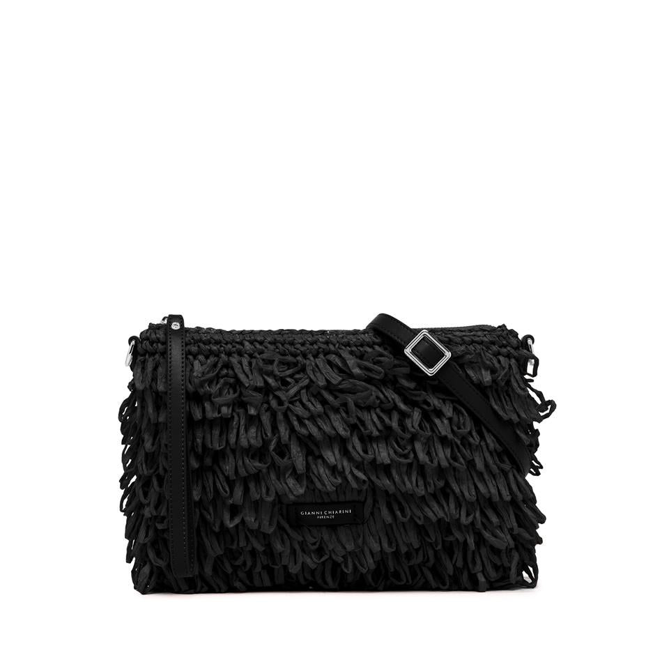Borsa sintetico e tessuto Marcella Clutch crazy nero BS 10865 SUMCRAZY NERO GIANNI CHIARINI 