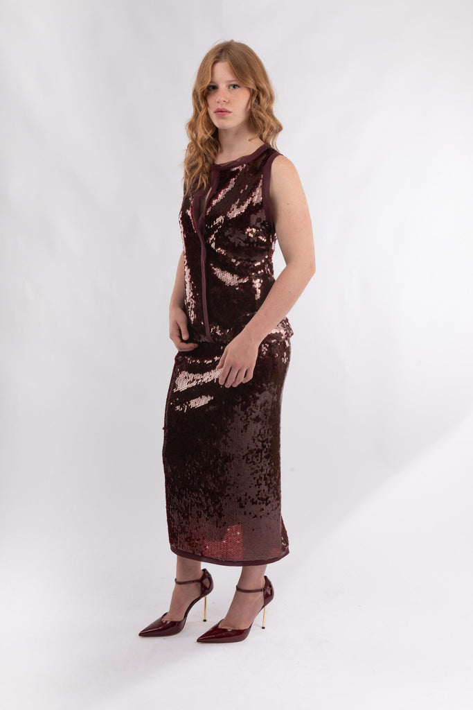 Top in paillette TOFFEE 377 HANAMI D'OR 