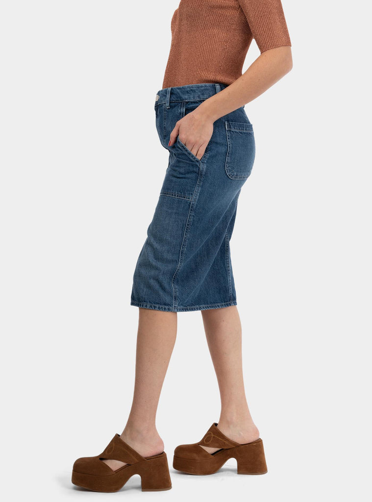 Gonna di jeans con spacco Denim GPCMZ0OA5070 MI02 PT PANTALONI TORINO 