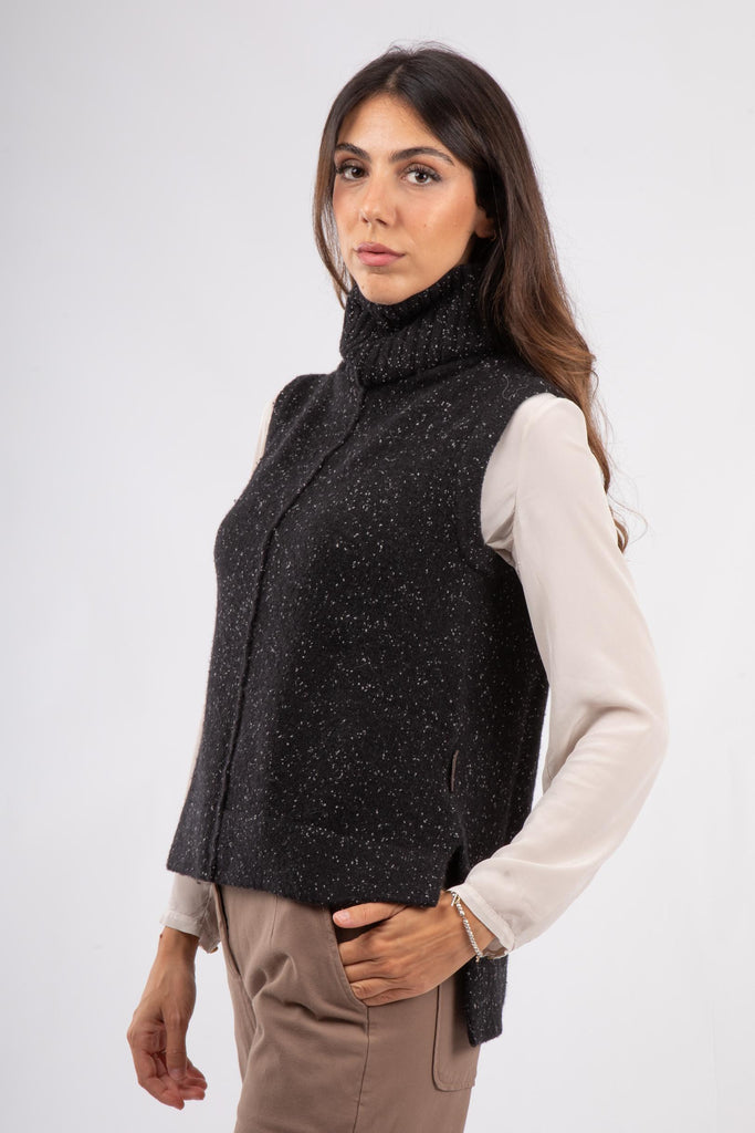Gilet in maglia di lana 521SD53030 S3000 ALESSIA SANTI 