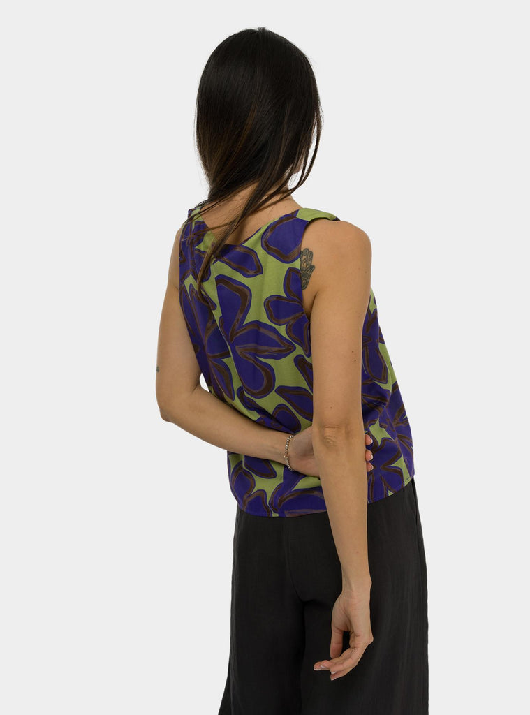 Top smanicato Azul SS25608T056 AZUL NIU 