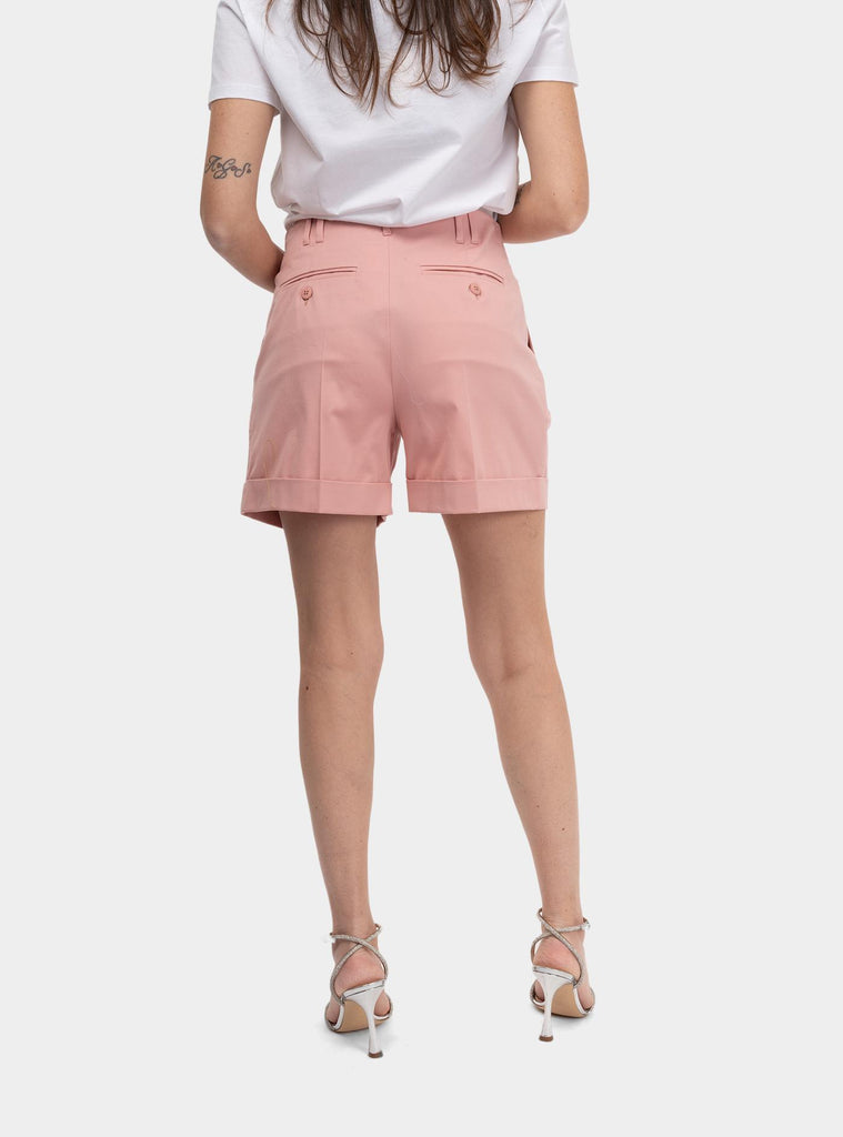 Short in gabardina di cotone Rosa BERGEN 022 MAX MARA 