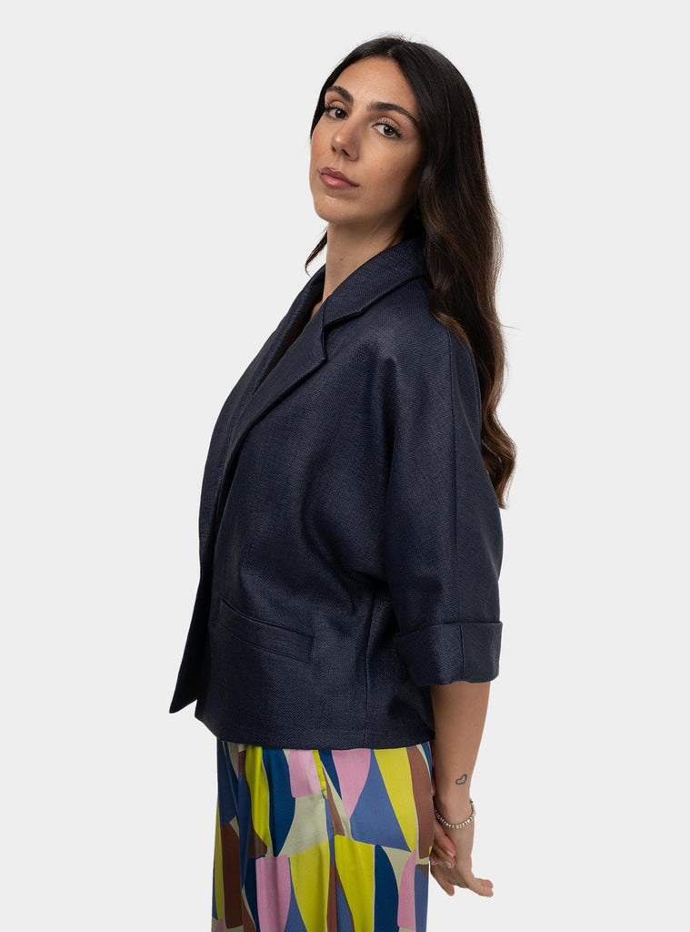 Giacca kimono over Blu SS25302T09 AZUL NIU 