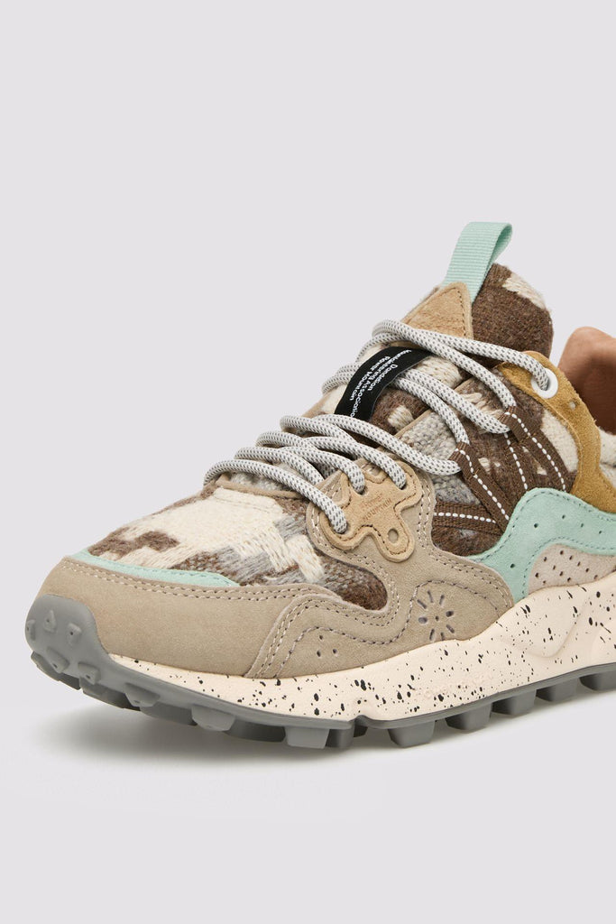 Sneaker yamano 3 woman in suede e tessuto tortora 2017817-47 2D79 FLOWER MOUNTAIN 