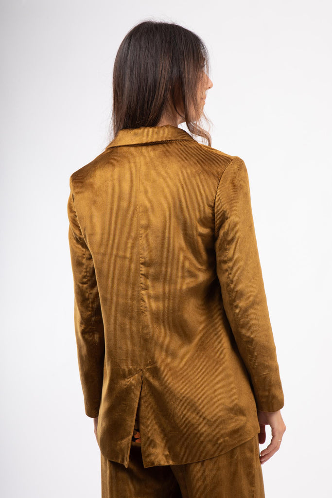 Giacca doppiopetto in velluto a coste Bamboo AW25314T060 BAMBOO NIU 