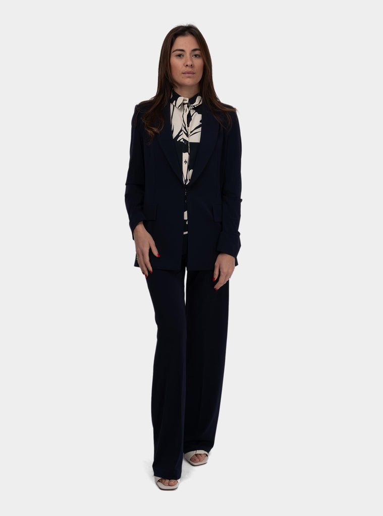 Pantalone donna palazzo con elastico FF046-0104 019 1ONE 