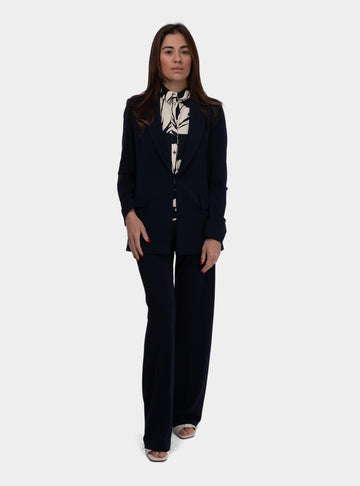 Pantalone donna palazzo con elastico FF046-0104 019 1ONE 