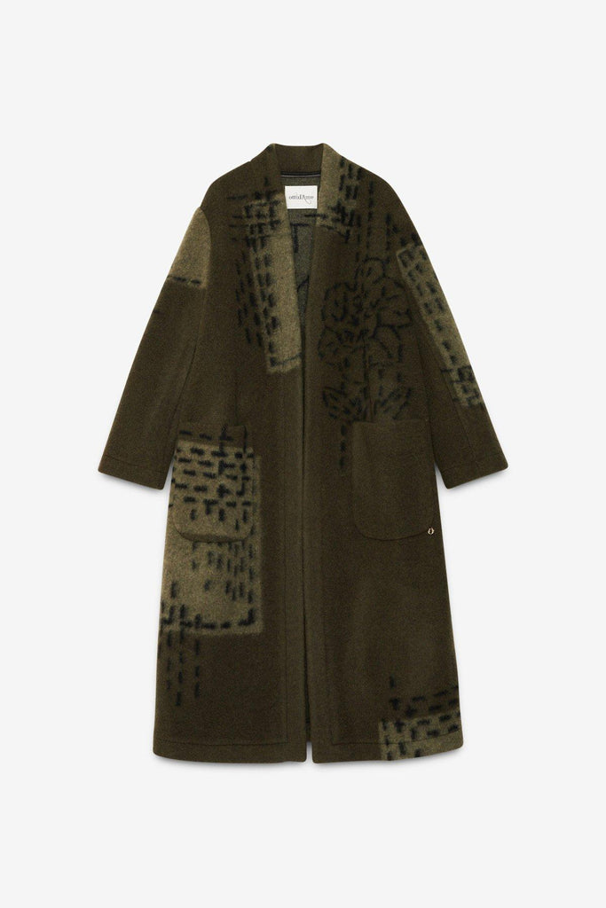 Cappotto lungo in misto lana DJ0073 VAR UNICA OTTO D'AME 