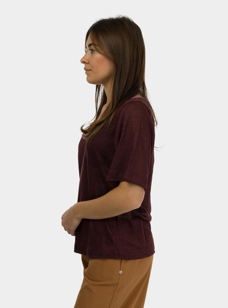 Maglia in lino DM8117 CIOCCOLATO OTTO D'AME 