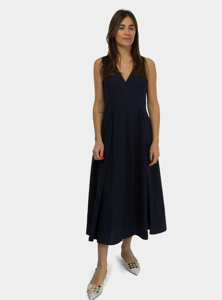 Abito midi in popeline Blu DA5202 NIGHT OTTO D'AME 