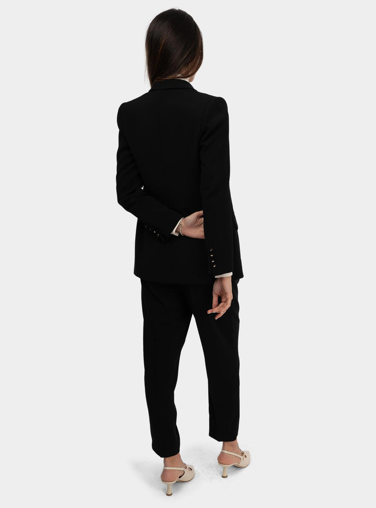 Tailleur in crêpe con decorazione logo Nero TP00351E2 110NERO ELISABETTA FRANCHI 