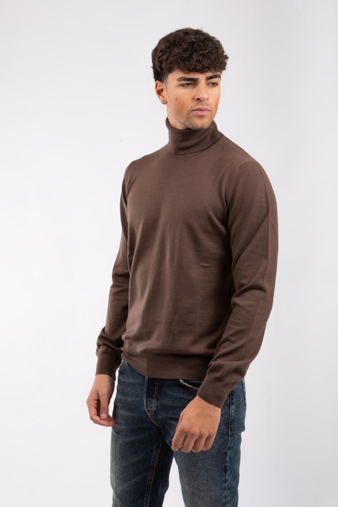 Maglia collo alto uomo Marrone 55157/14290 177 GRAN SASSO 