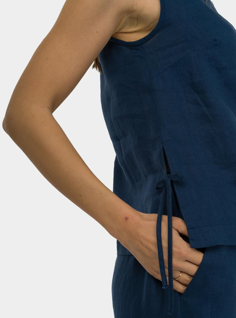 Maglia smanicata Blu DT9187 NIGHT OTTO D'AME 