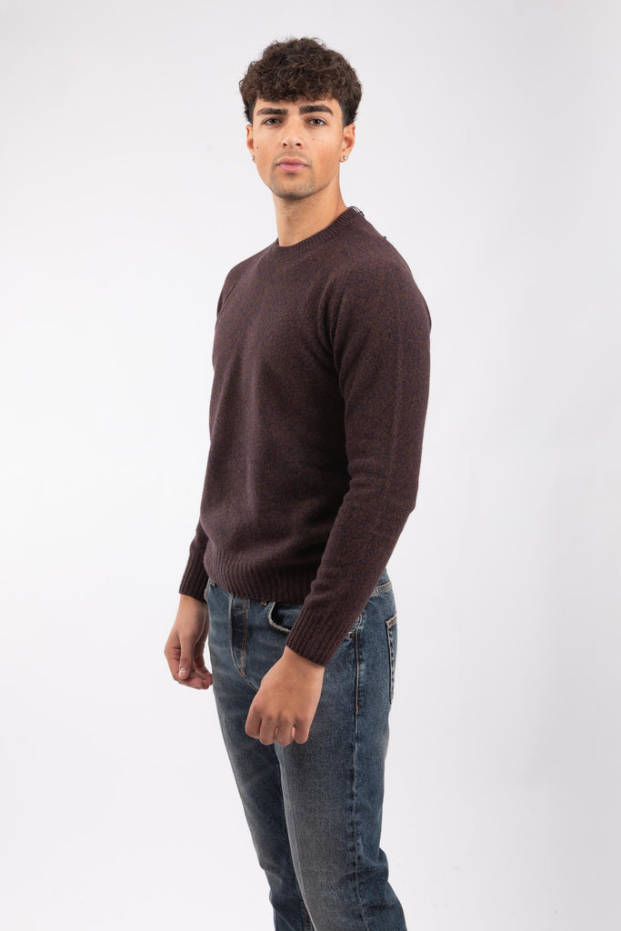 Pullover in misto lana e cashmere Marrone 2561220 6038 ALTEA 
