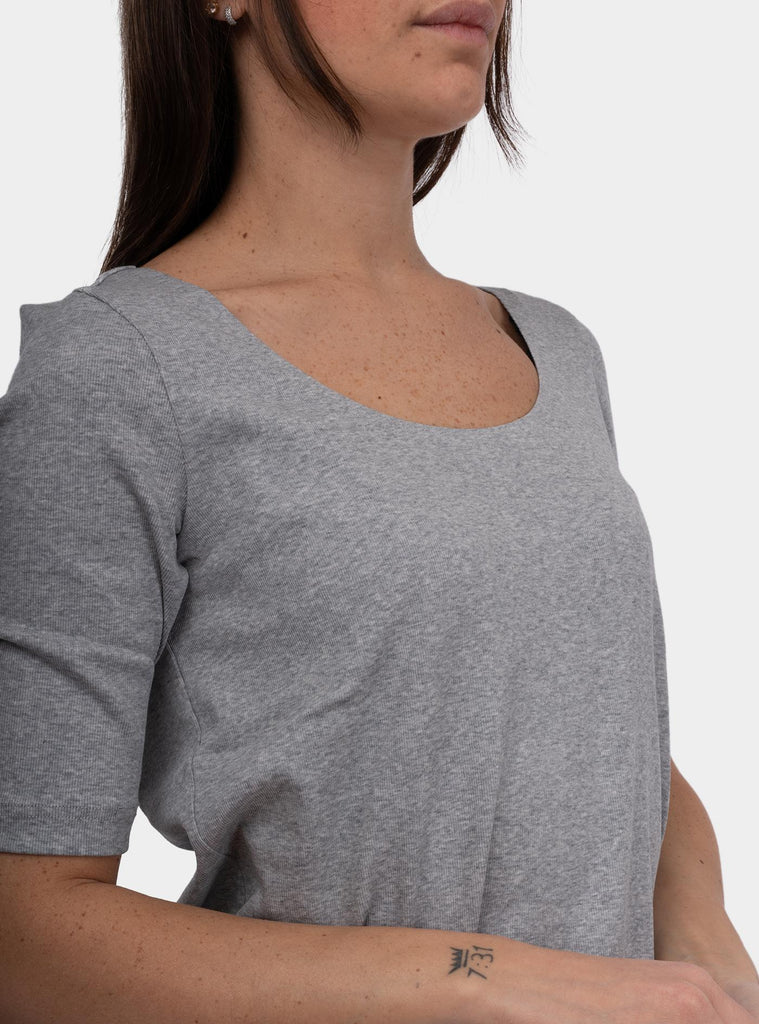Maglia donna girocollo con maniche a 3/4 Grigio 60271/80302 078 GRAN SASSO 