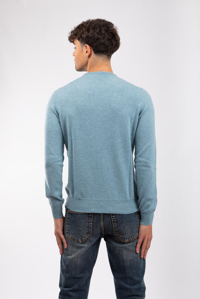 Maglia uomo cashmere Ceruleo 55167/15590 523 GRAN SASSO 