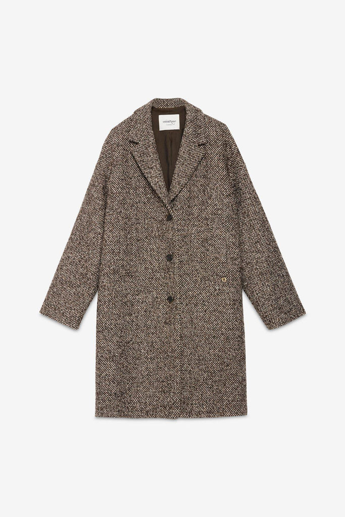 Cappotto midi melange DJ0063 VAR UNICA OTTO D'AME 