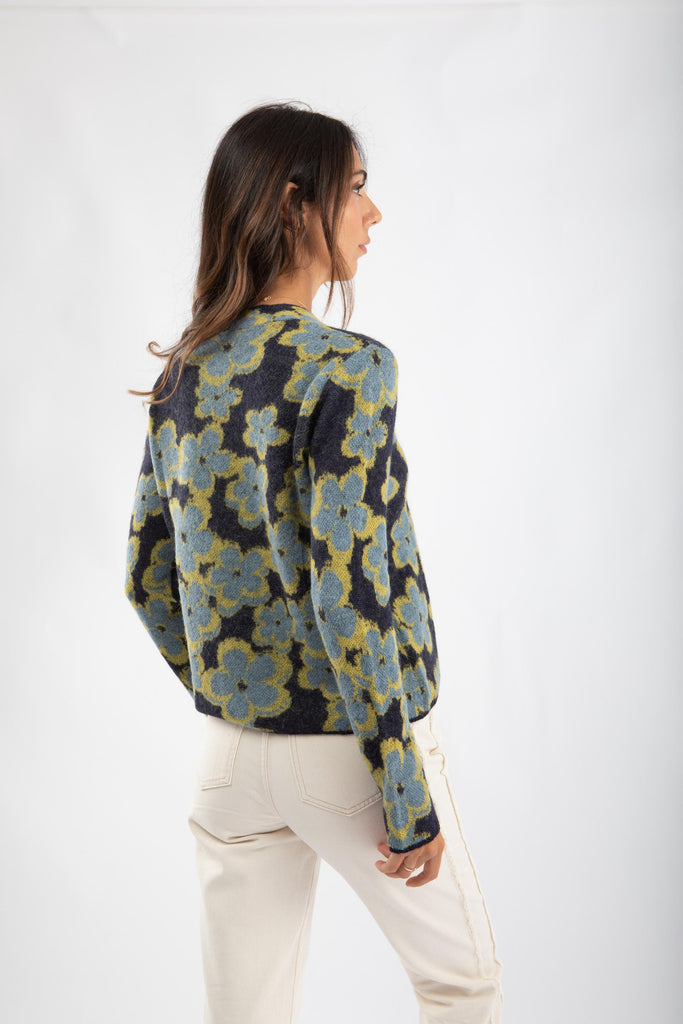 Maglia in alpaca jacquard 521SD53026 529123-01 ALESSIA SANTI 