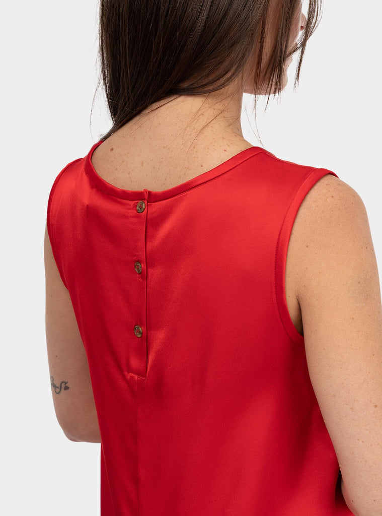 Canotta in viscosa Rosso DT9145-1 RED OTTO D'AME 