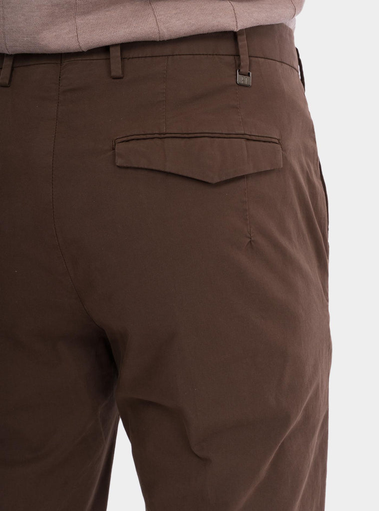 Pantaloni Master in gabardina stretch marrone ATMAZ00CL1GL04 Y174 PT PANTALONI TORINO 