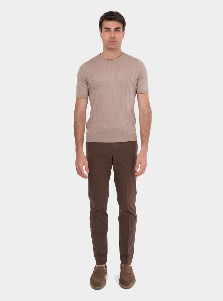 Pantaloni Master in gabardina stretch marrone ATMAZ00CL1GL04 Y174 PT PANTALONI TORINO 