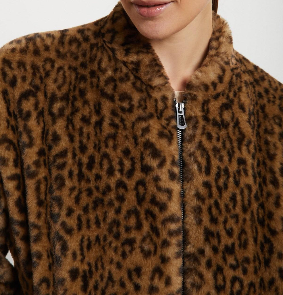 Giacca animalier in ecopelliccia DJ0057 VAR UNICA OTTO D'AME 