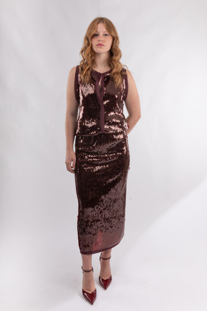 Top in paillette TOFFEE 377 HANAMI D'OR 