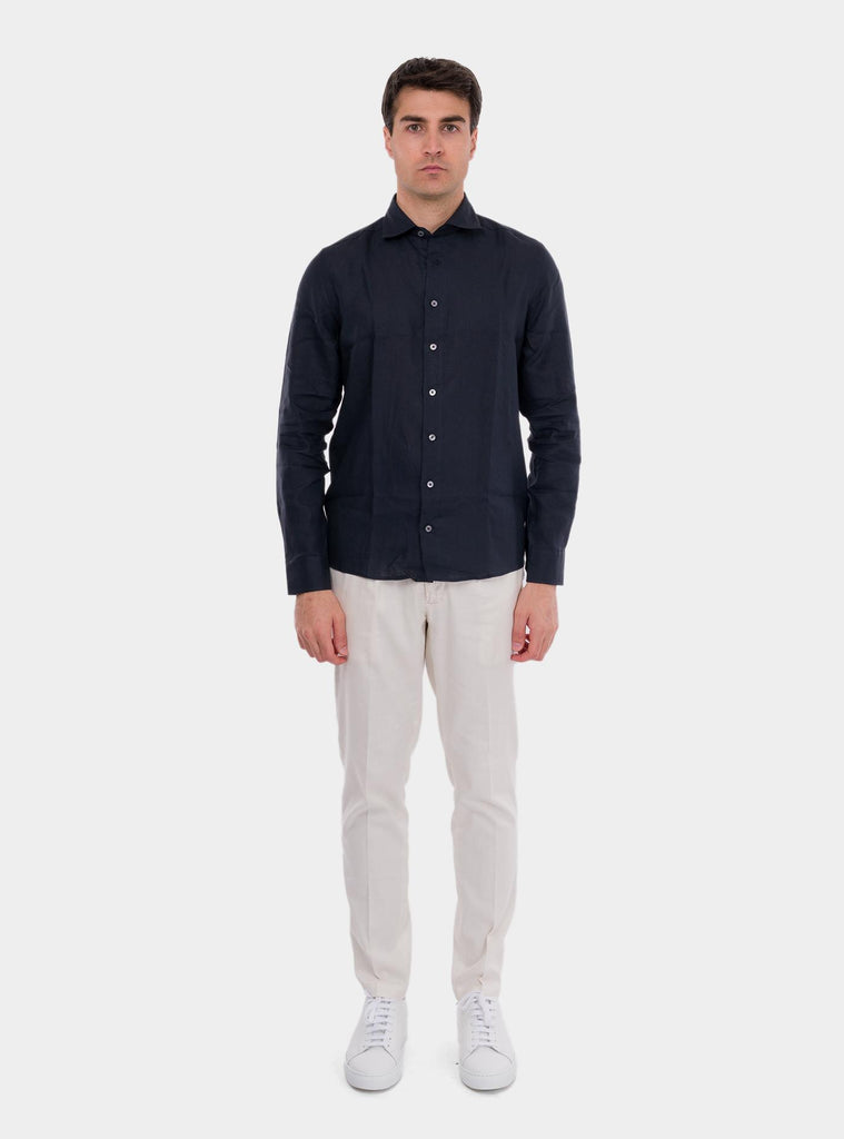 Camicia uomo in puro lino 61121/50001 598 GRAN SASSO 