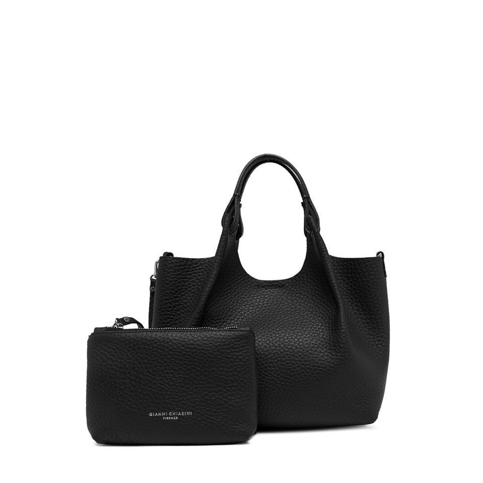 Borsa donna modello Dua Nero Castoro BS 9719 RNGDBL NERO-CASTORO GIANNI CHIARINI 