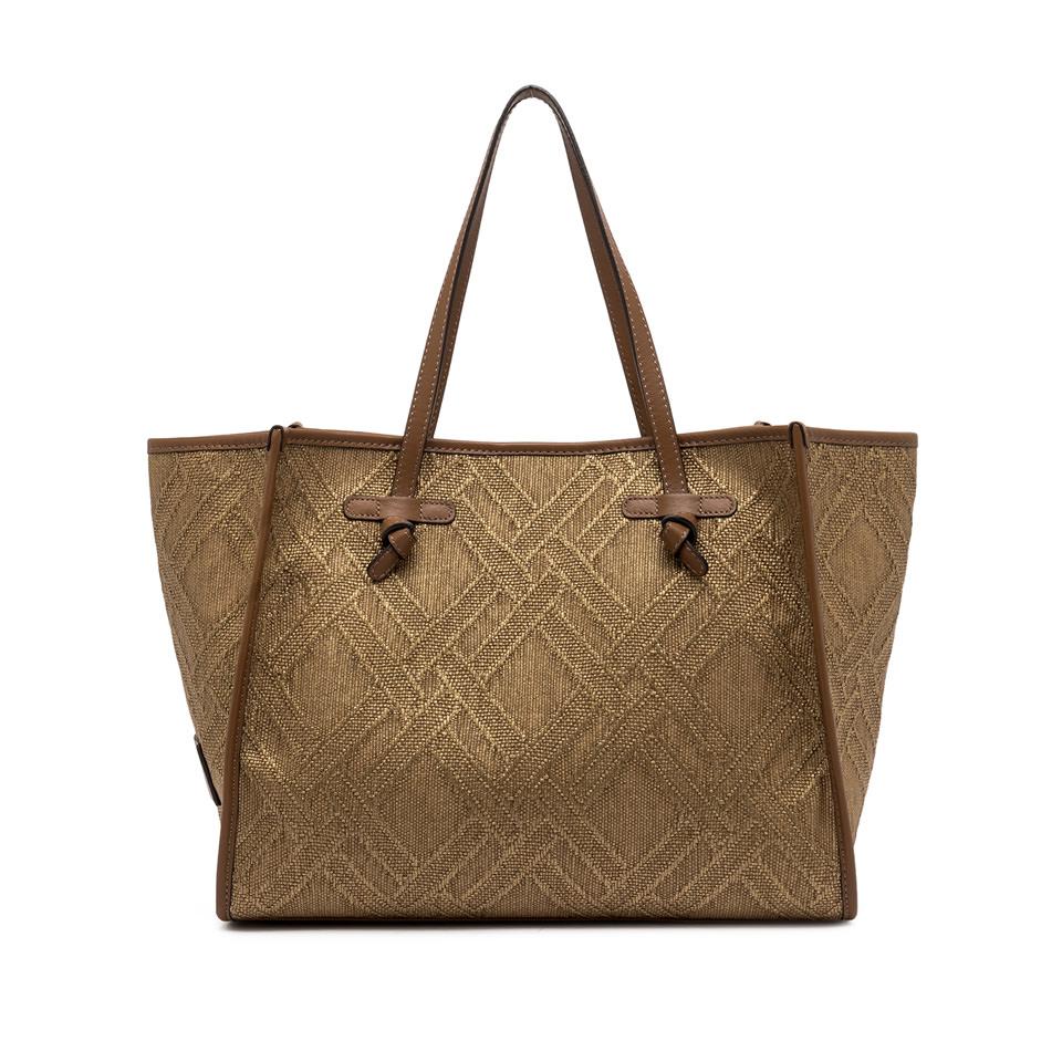 Borsa in tessuto e pelle Marcella bronzo BS 6850 CAPRI BRONZO GIANNI CHIARINI 