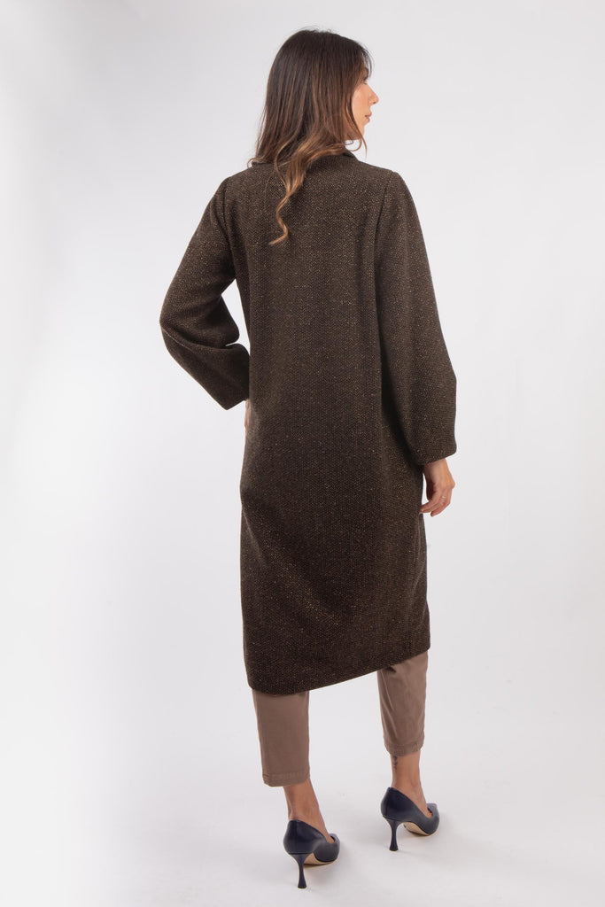 Cappotto in lana Marrone 521SD35072 02 ALESSIA SANTI 