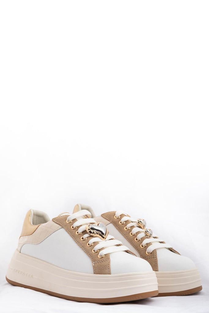 Sneaker Lola Bianca F5LIFTY16/COC CREAM APEPAZZA 