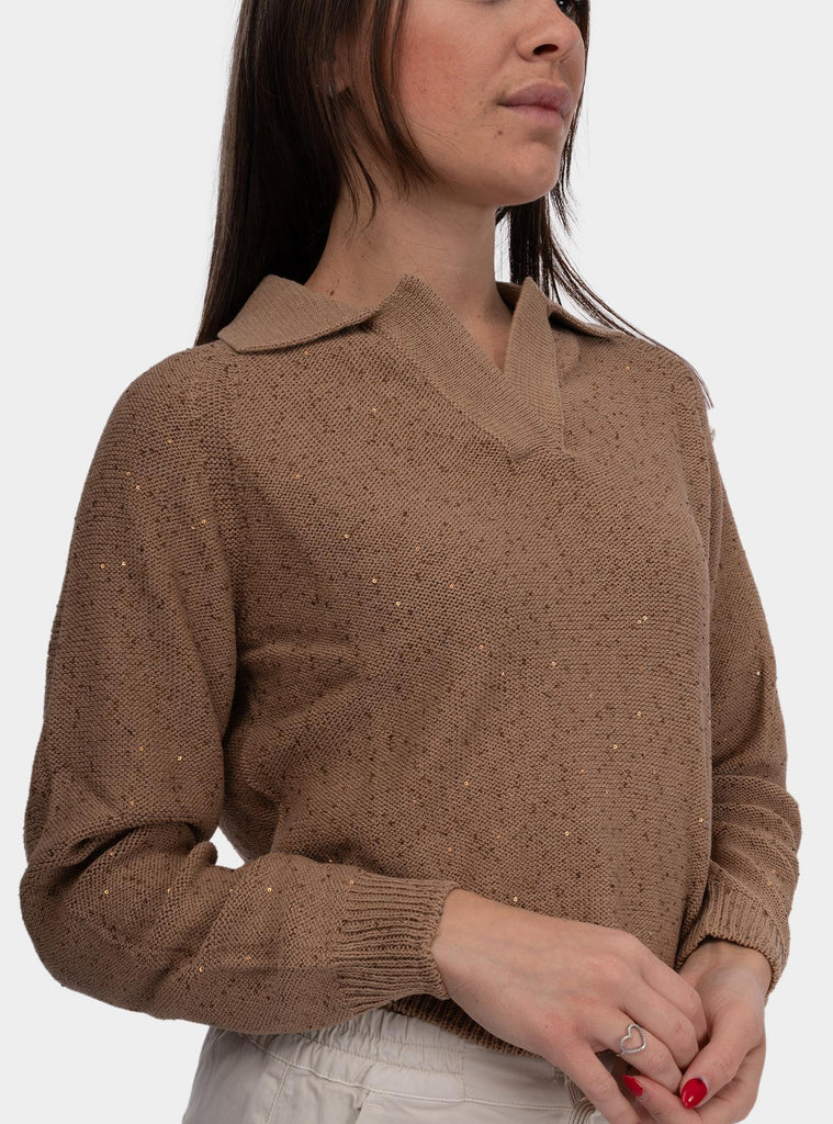 Maglia donna con paillettes 14209/32409 130 GRAN SASSO 