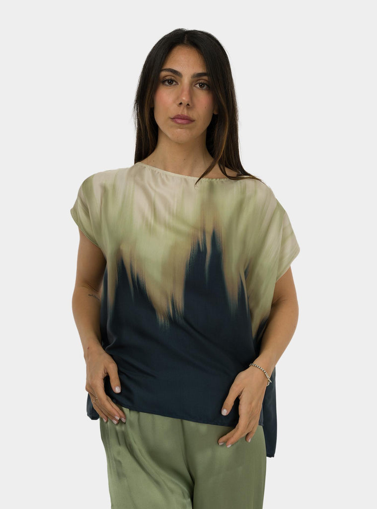 Maglia in viscosa stampata TC5139 NIGHT OTTO D'AME 