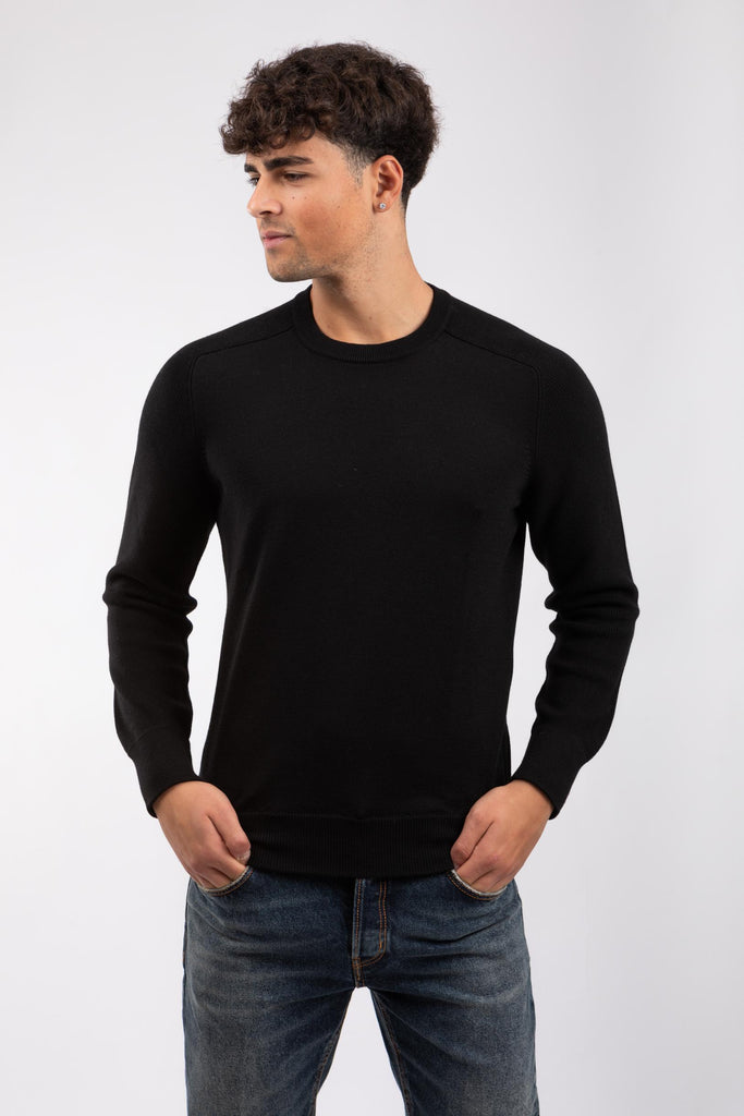 Paricollo uomo manica raglan Nero 57161/24638 099 GRAN SASSO 