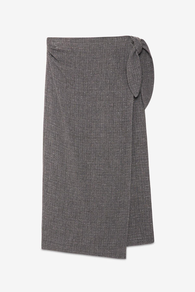 Gonna Pareo Grigio DN6256 VAR. UNICA OTTO D'AME 