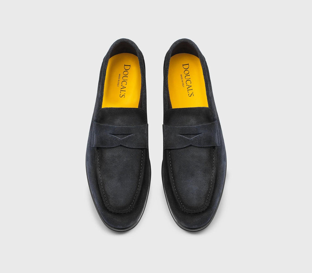 Mocassino in suede blu DU3382NOTTUY260NB15 BLU DOUCAL'S 