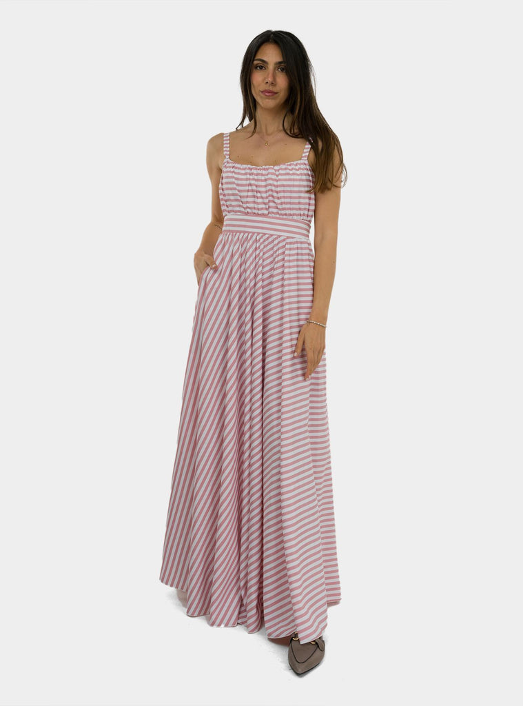 MADAME SHOUSHOU MSS5CASPIANPINK STRIPE