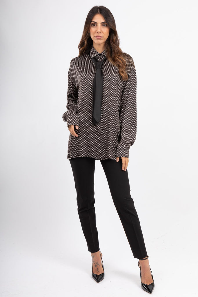 Camicia in satin 6SSM080STD ER18 0990 PT PANTALONI TORINO 