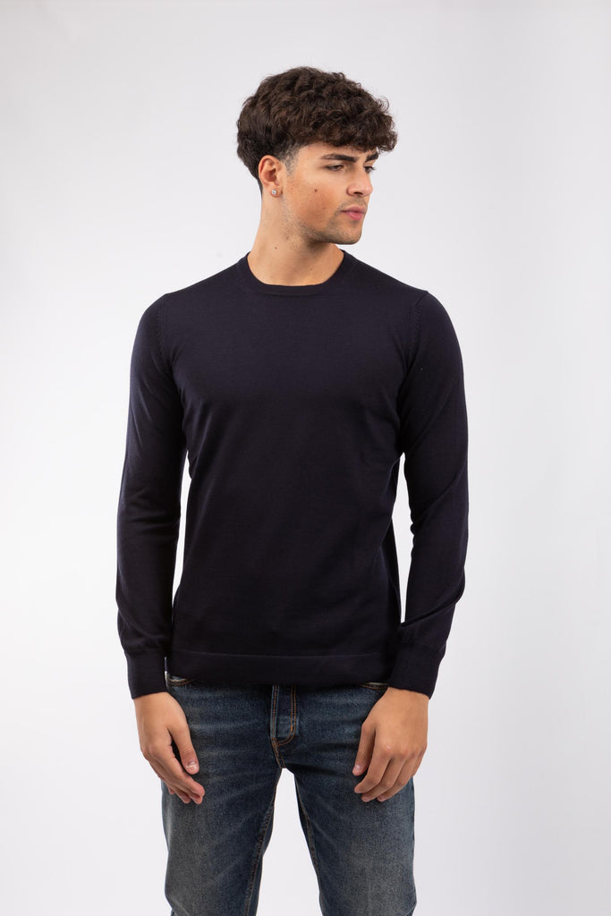 Maglia Girocollo Navy 57129/14820 598 GRAN SASSO 