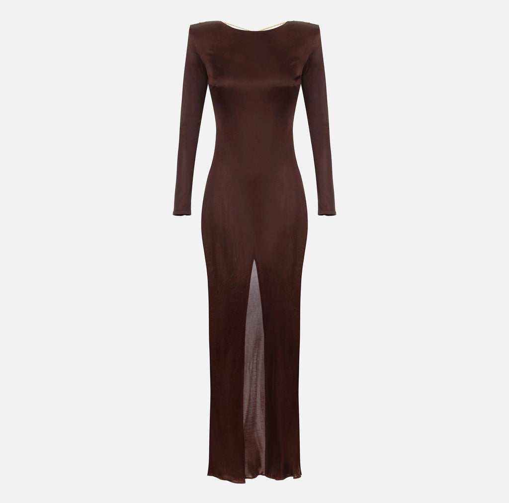 Abito in viscosa lucida Cofee ABR1056E2 EA3 COFFEE ELISABETTA FRANCHI 